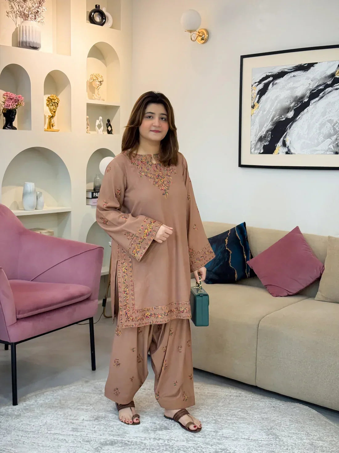 Mahpara embroidered cotton 2-piece by NAAZPOSH