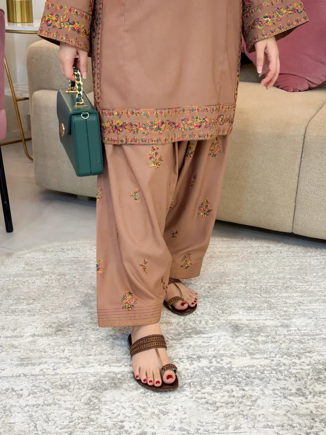 Mahpara embroidered cotton 2-piece by NAAZPOSH