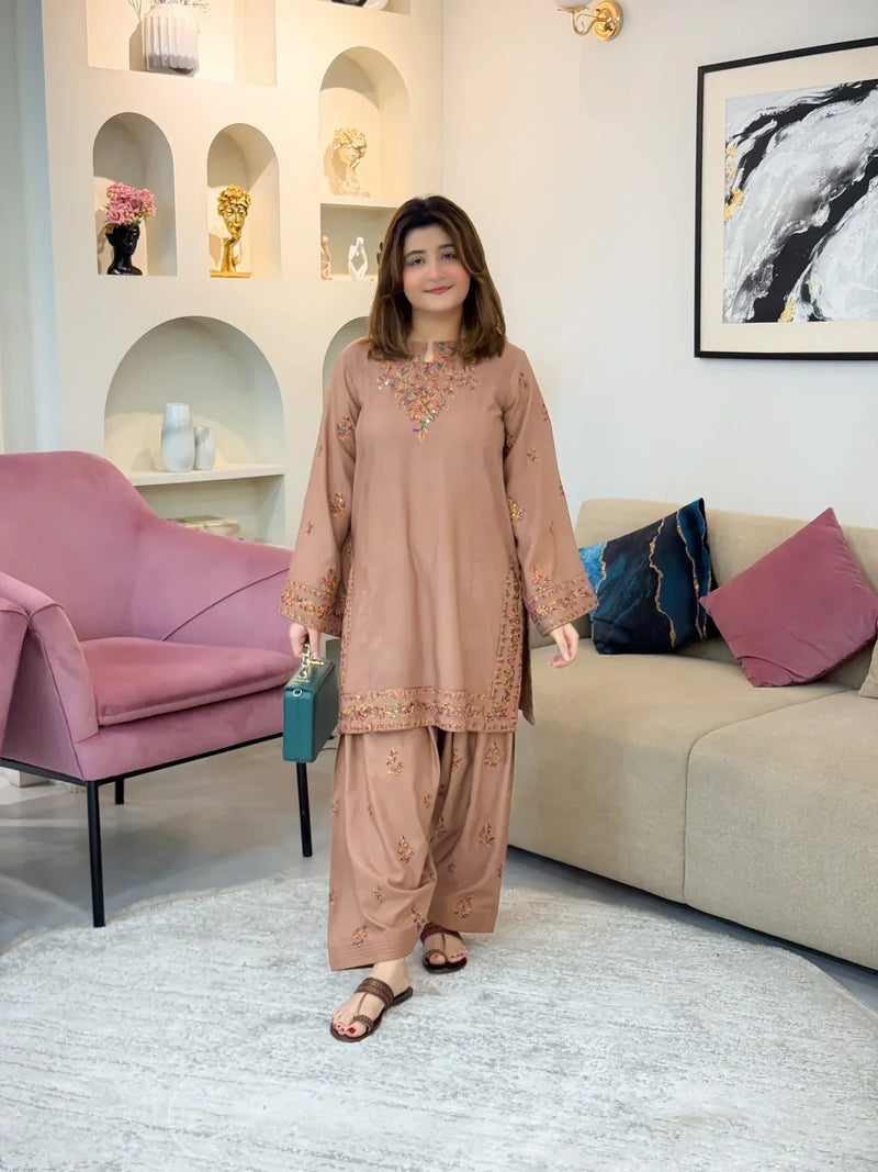 Mahpara | Embroidered Cotton 2-Piece