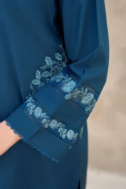 Chic Pocket embroidered linen 2-piece by NAAZPOSH