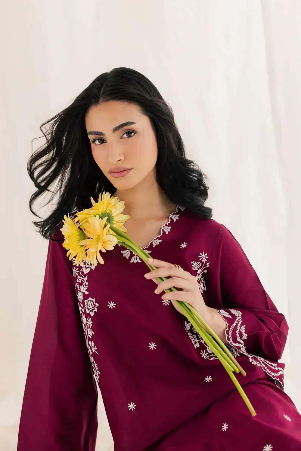 Alicaa embroidered cotton 2-piece by NAAZPOSH