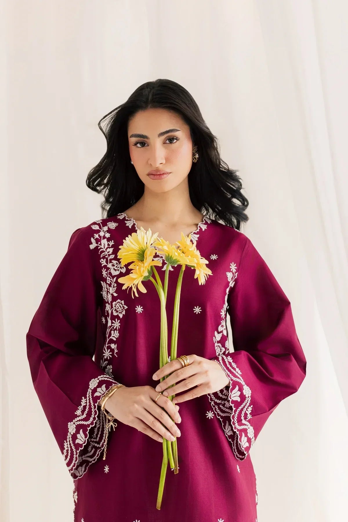Alicaa embroidered cotton 2-piece by NAAZPOSH