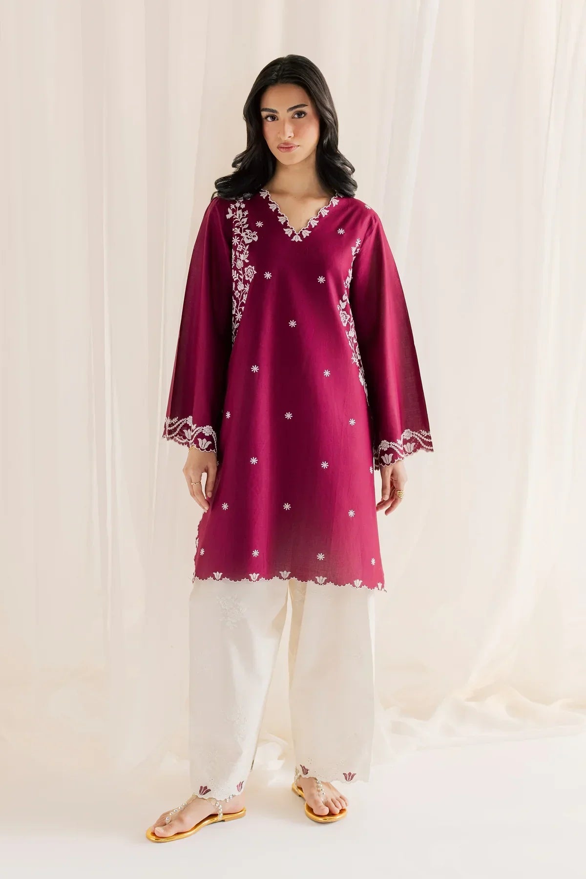 Alicaa embroidered cotton 2-piece by NAAZPOSH