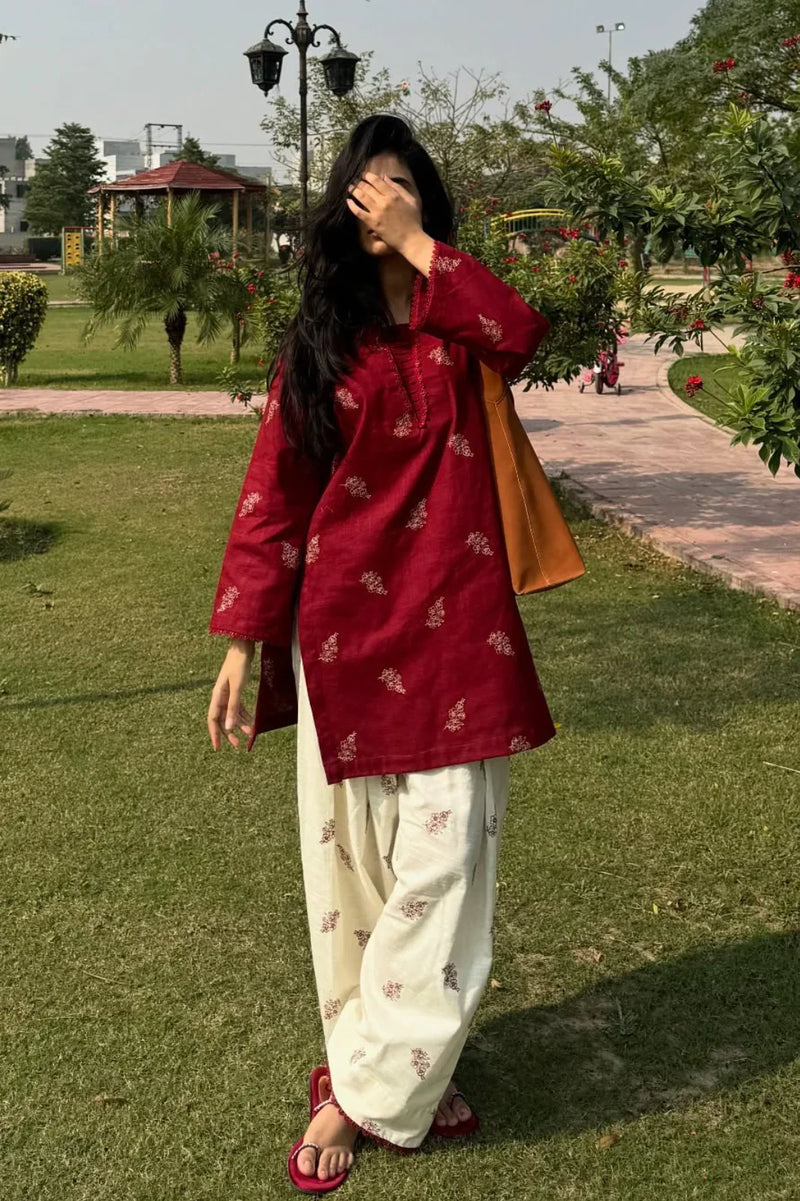 Sunshine | Embroidered Cotton 2-Piece