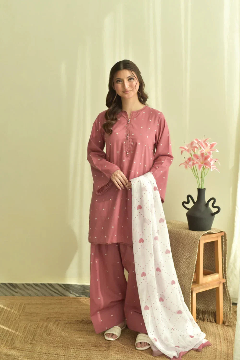 Rayhaa printed cotton 3-piece by NAAZPOSH