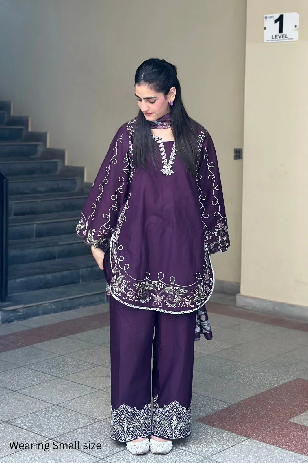 Sawera embroidered lawn 3-piece by NAAZPOSH