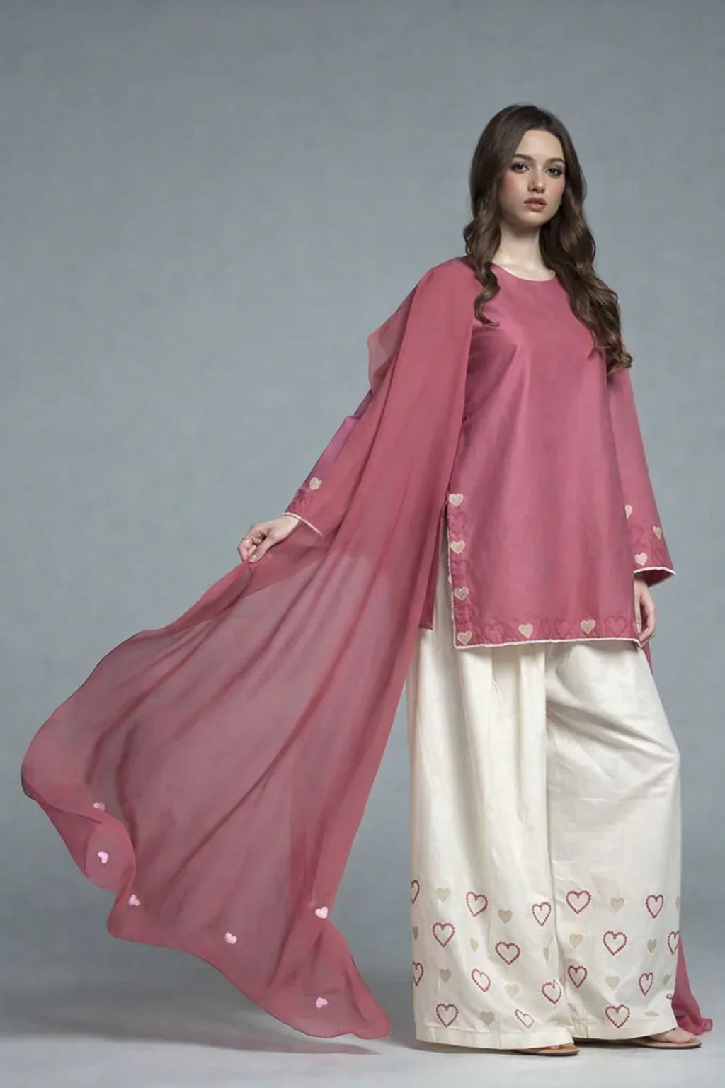 Zebaa embroidered cotton 3-piece by NAAZPOSH