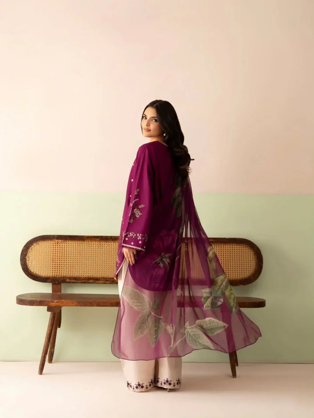 Maham embroidered cotton 3-piece by NAAZPOSH