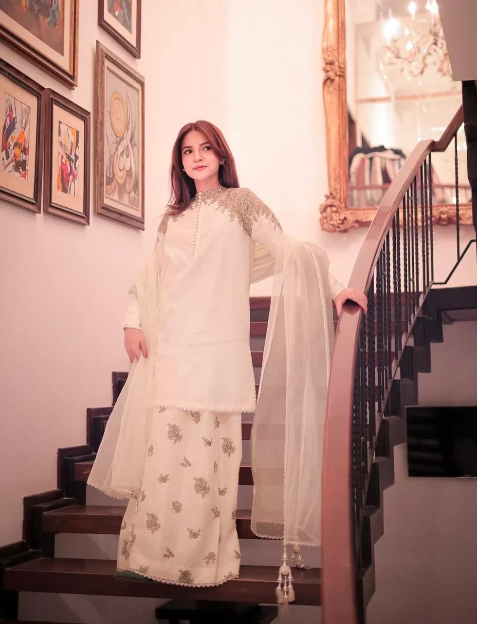 Casper embroidered cotton 3-piece by NAAZPOSH