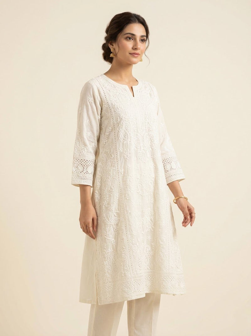 Noor-e-Sahar | Chikankari Kurta